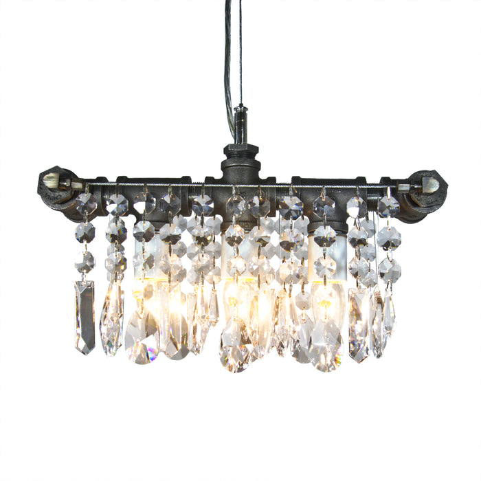 Industrial Three Bulb Chandelier Pendant