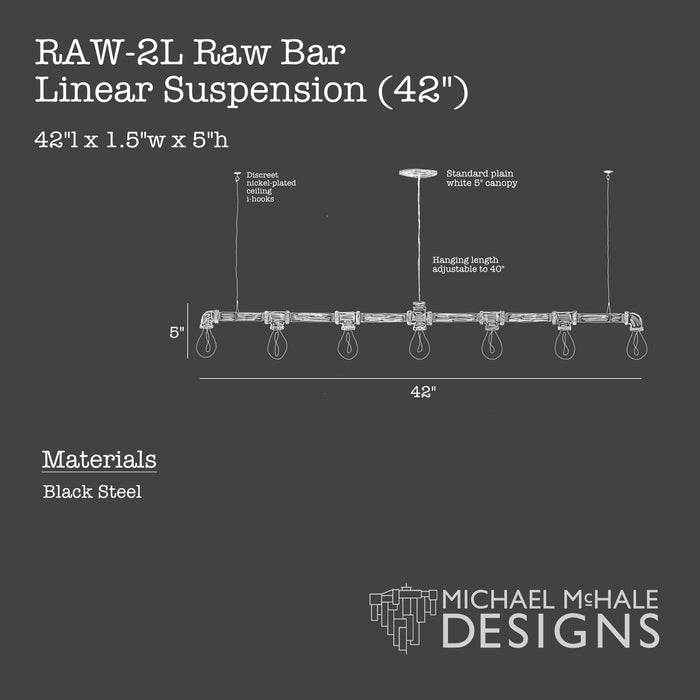 Raw Bar Linear Suspension (42")