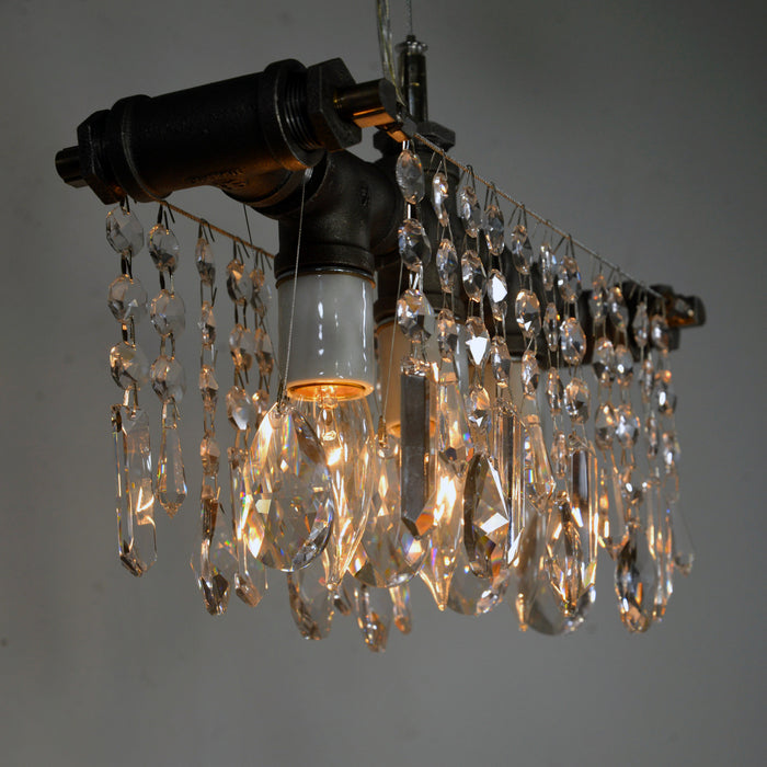 Industrial Three Bulb Chandelier Pendant