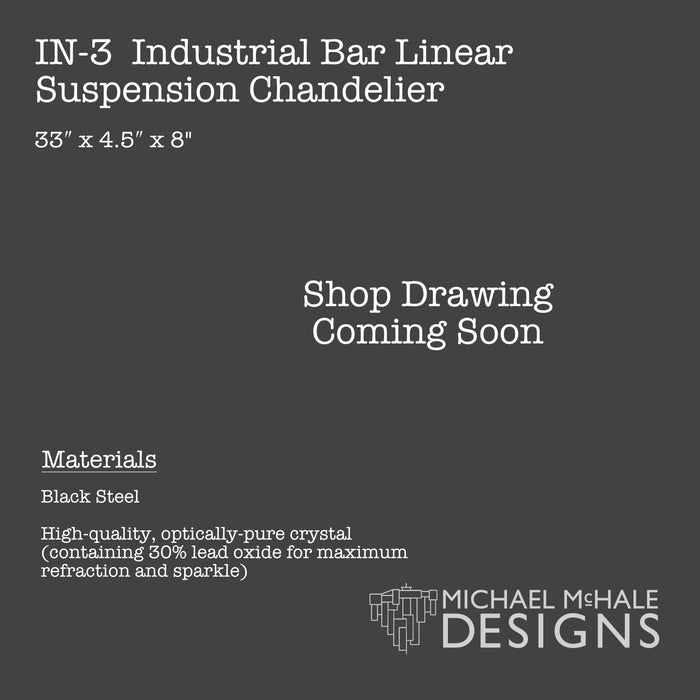 Industrial Bar Chandelier Linear Suspension