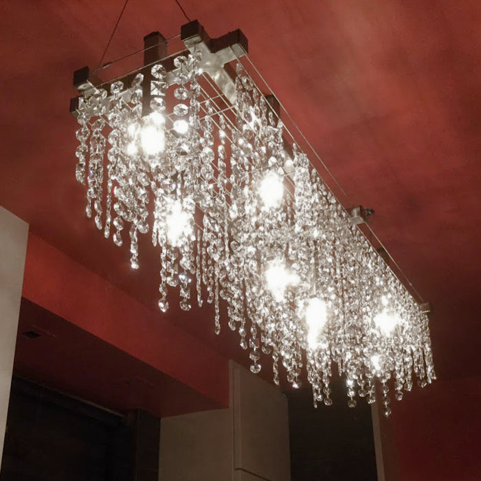 Matrix Crystal Linear Suspension Chandelier