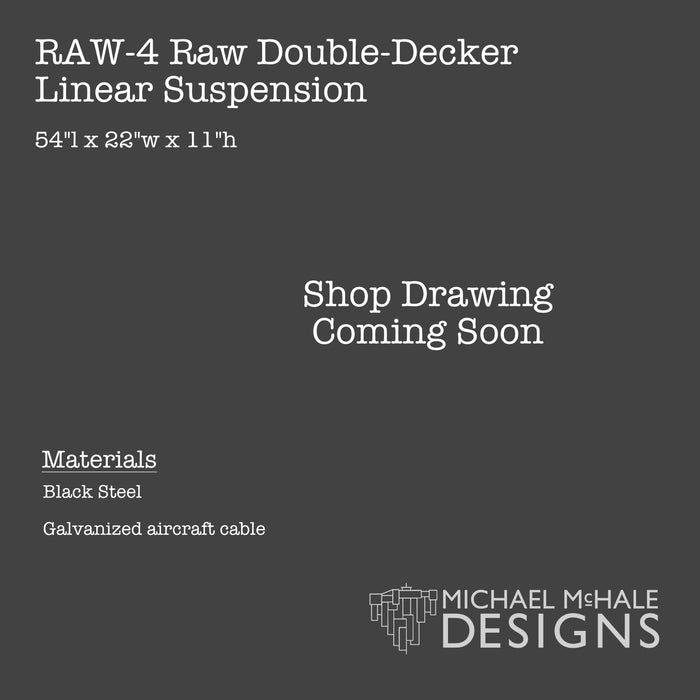Raw Double-Decker Linear Suspension (Rectangular)