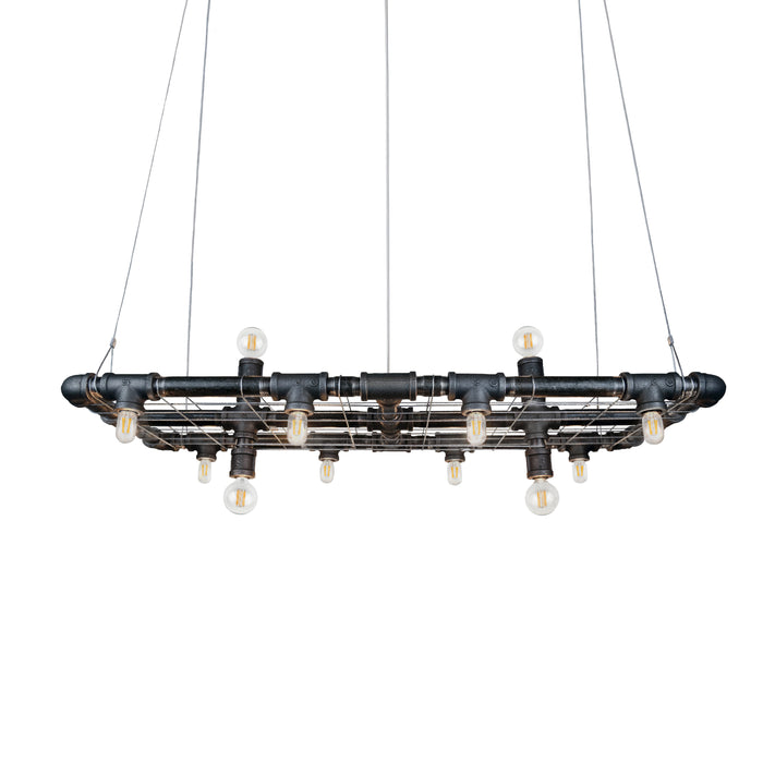 small industrial chandelier