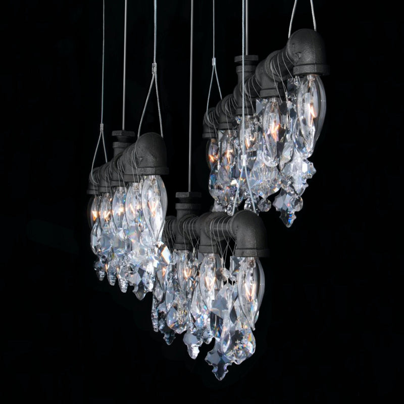 Tribeca Bar Chandelier Linear Suspension (42") - Michael McHale Designs