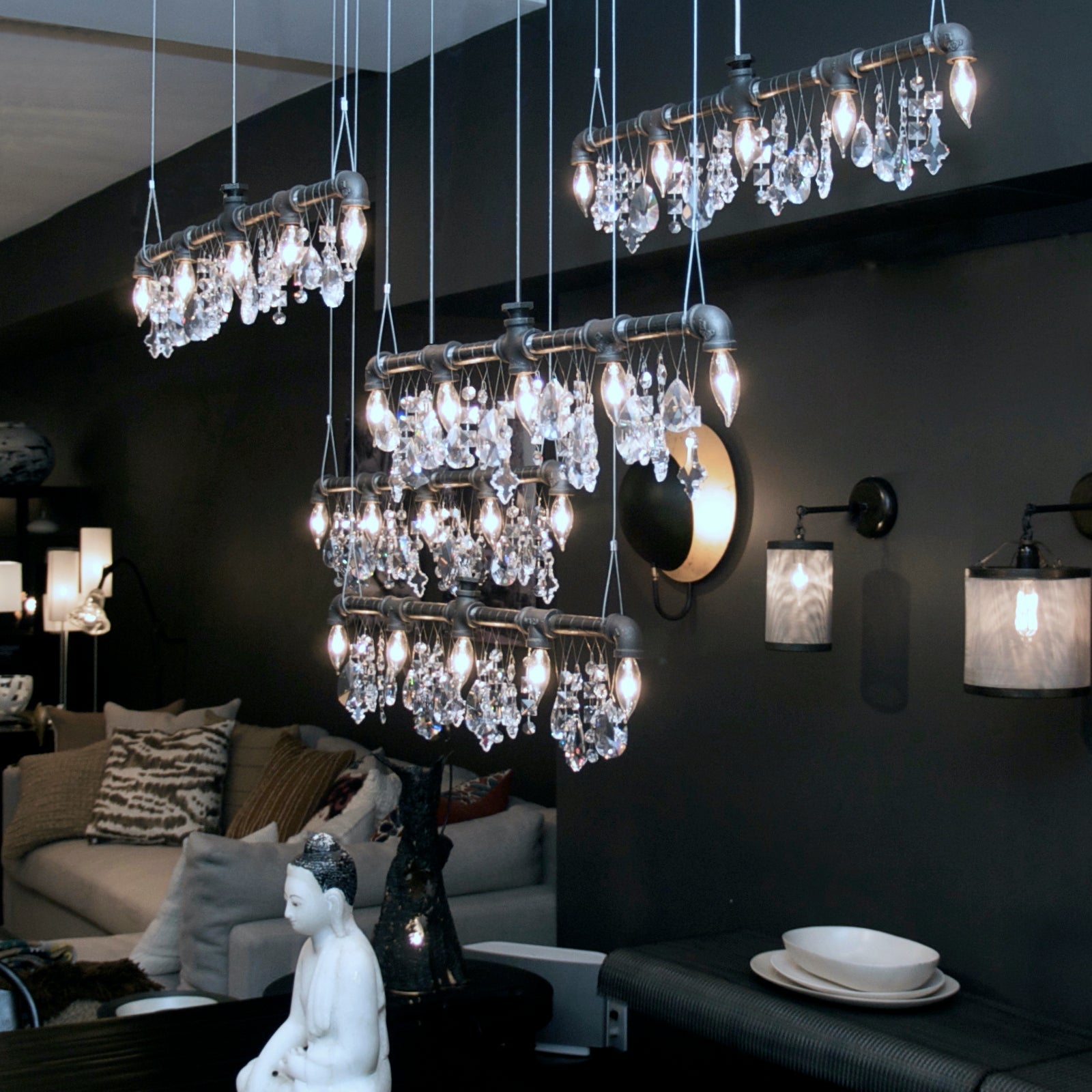 Tribeca Bar Chandelier Linear Suspension (42
