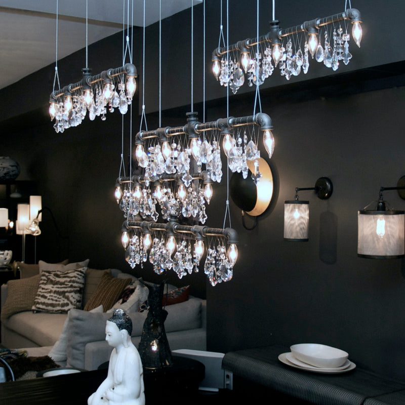 Tribeca Bar Chandelier Linear Suspension (42") - Michael McHale Designs