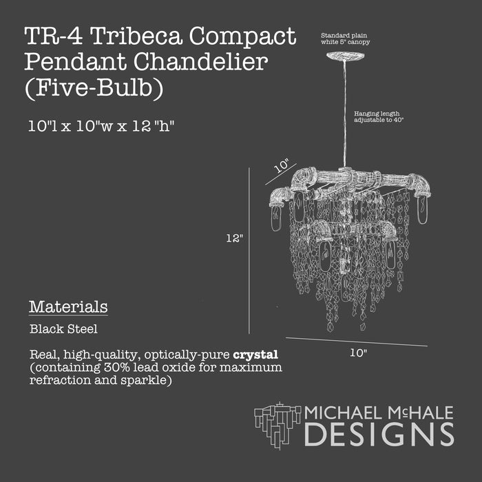 Tribeca Chandelier Pendant (9 - Bulb) - Michael McHale Designs